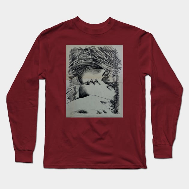 on my lips Long Sleeve T-Shirt by Loui Jover 